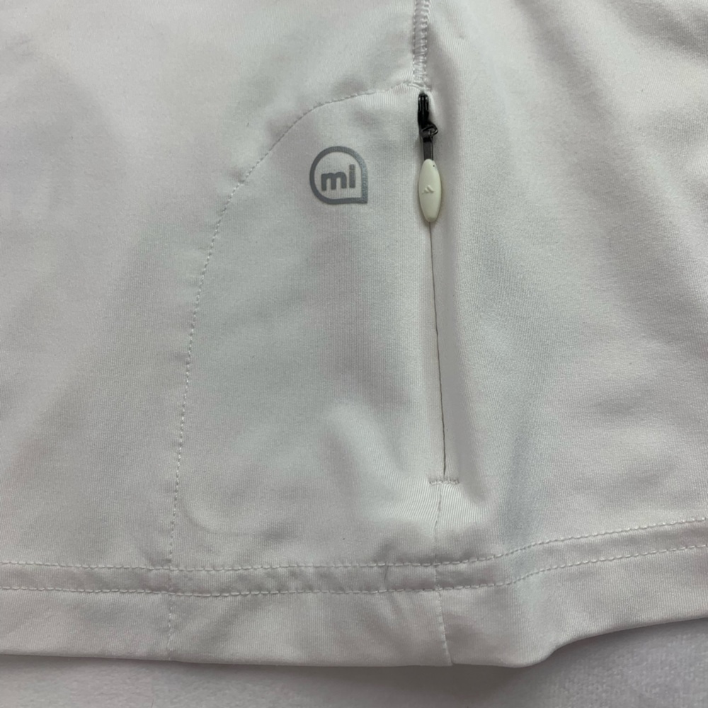 Adidas Clima Lite Sleeveless Razorback White on White Zip Key Pocket Size S - Picture 7 of 11